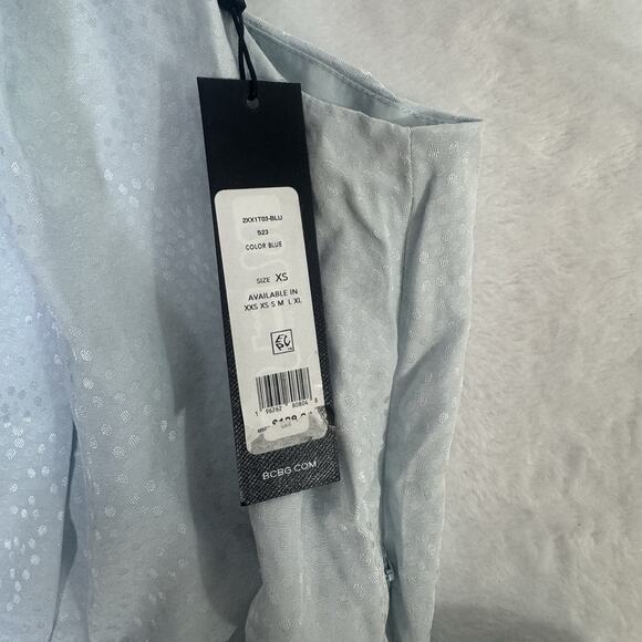 New BCBGMAXAZRIA Women Halter Neck Sleeveless Overdraped Side Tie Blouse Size XS - Picture 4 of 8